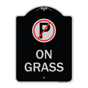 On Grass (With No Parking Symbol)