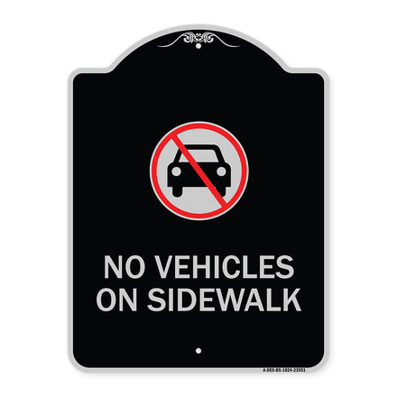 No Vehicles on Sidewalk