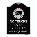 No Trucks Over (Editable Weight) Beyond This Point with Graphic