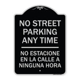 No Street Parking Anytime No Estacione En La Calle a Ninguna Hora