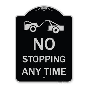 No Stopping Anytime with Tow Away Graphic