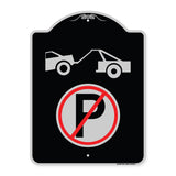 No Parking Tow Away Zone Symbol