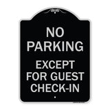 No Parking Except for Guest Check-In