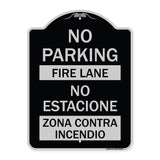 No Parking - Fire Lane - No Estacione Zona Contra Incendio