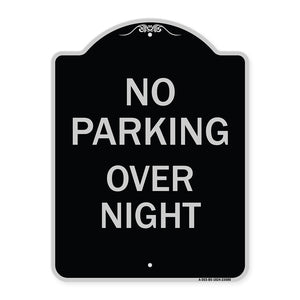 No Parking Overnight Parking Sign