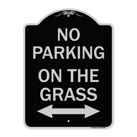 No Parking on the Grass (With Bidirectional Arrow