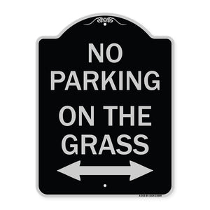 No Parking on the Grass (With Bidirectional Arrow