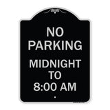 No Parking Midnight to 8:00 Am