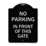 No Parking in Front of This Gate