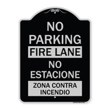 No Parking Fire Lane - No Estacione Zona Contra Incendio