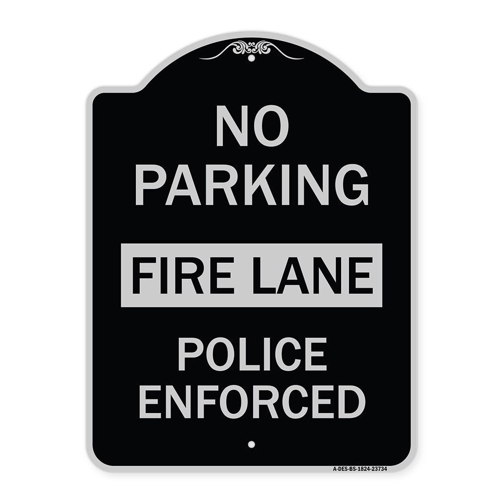 No Parking Fire Lane Police Enforced