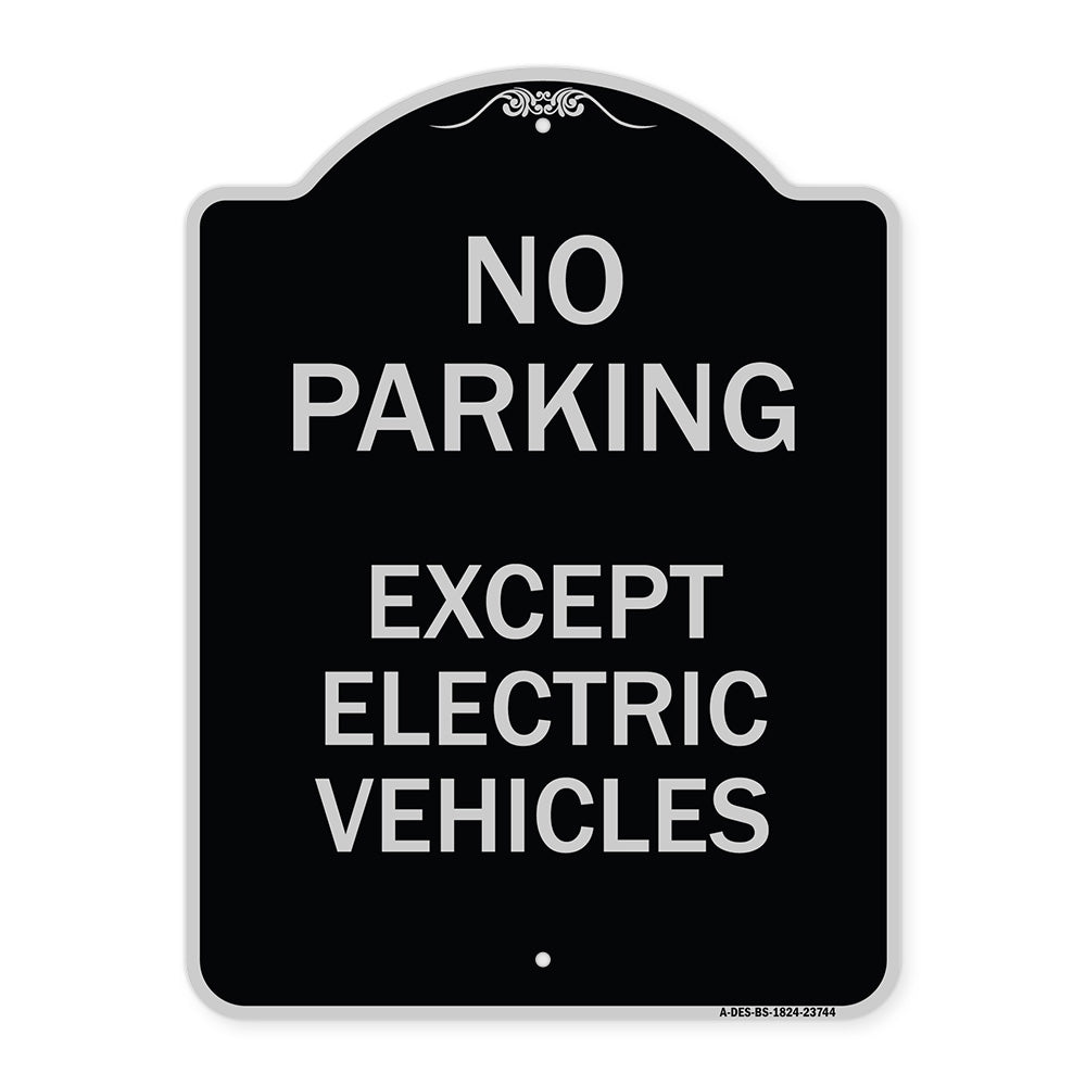 No Parking Except Electric Vehicles