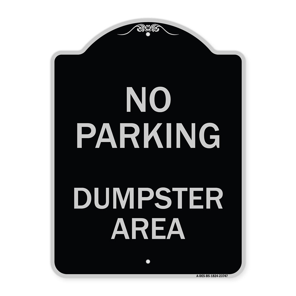 No Parking Dumpster Area