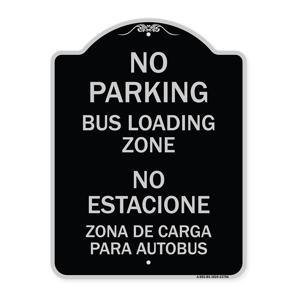 No Parking Bus Loading Zone No Entacionamiento Bus De Carga Zona