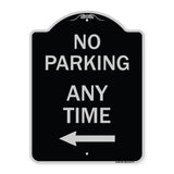 No Parking Anytime with Left Arrow