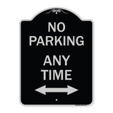 No Parking Anytime with Bidirectional Arrow