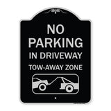 No Parking - in Driveway Tow Away Zone (With Graphic)