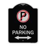 No Parking (No Parking Symbol and Arrow Pointing Left and Right)