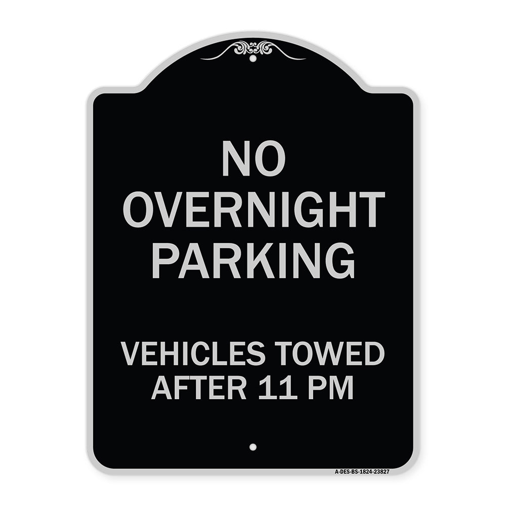 No Overnight Parking Vehicles Towed After 11 Pm