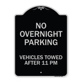 No Overnight Parking Vehicles Towed After 11 Pm