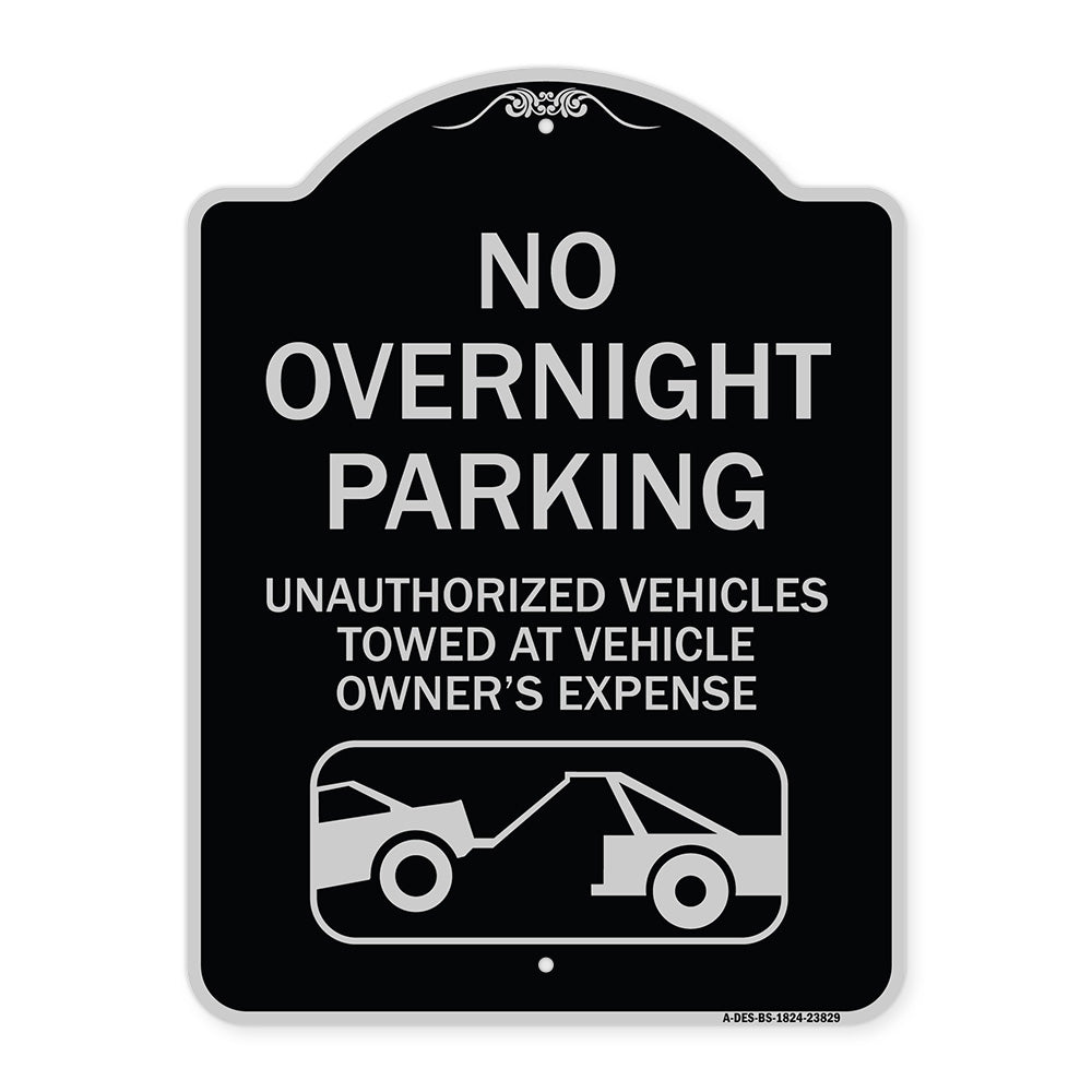 No Overnight Parking Unauthorized Vehicles Will Be Towed