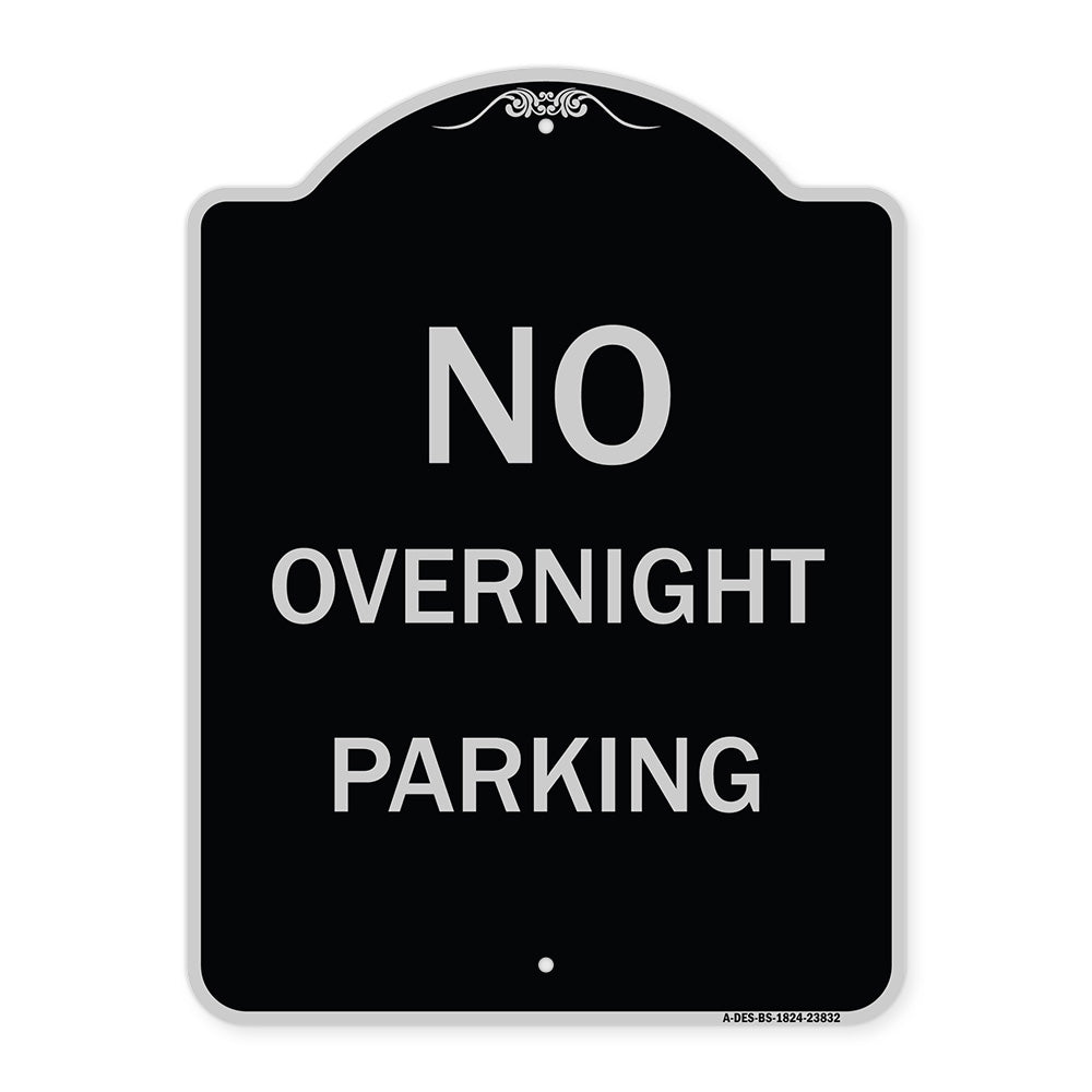 No Overnight Parking Sign