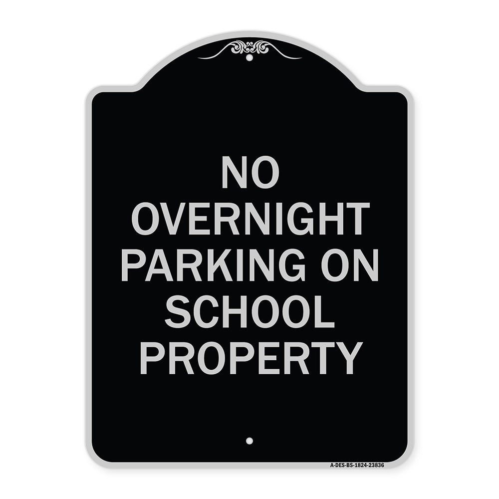 No Overnight Parking on School Property