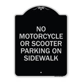 No Motorcycle or Scooter Parking on Sidewalk