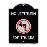 No Left Turn for Trucks with Graphic