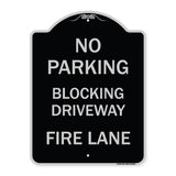 No Blocking Driveway Fire Lane