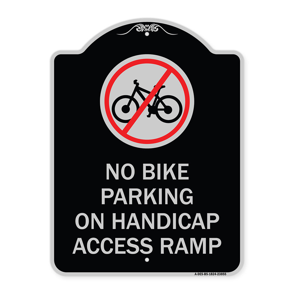 No Bike Parking on Handicap Access Ramp