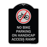 No Bike Parking on Handicap Access Ramp