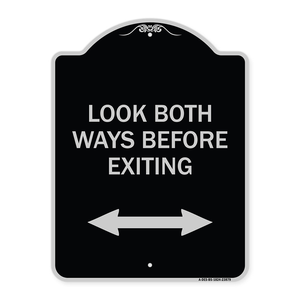Look Both Ways Before Exiting (With Bidirectional Arrow)