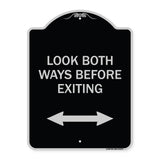 Look Both Ways Before Exiting (With Bidirectional Arrow)