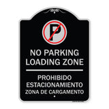 Loading Zone - Prohibido Estacionamiento Zona De Cargamento (With No Parking Symbol)