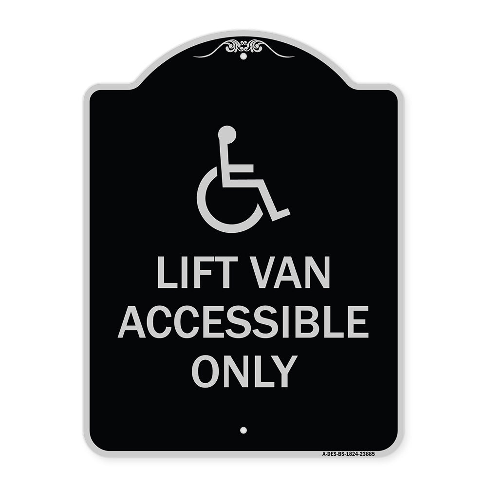 Lift Van Accessible Only (With Updated Isa Symbol)