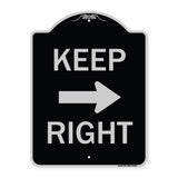 Keep Right Sign (Right Arrow)