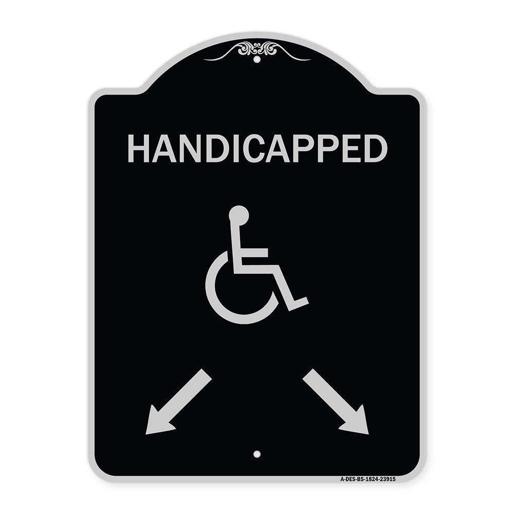 Handicapped Parking with Double Arrows