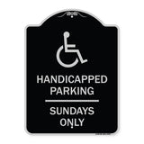 Handicapped Parking - Sundays Only (With Graphic)