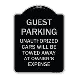 Guest Parking Unauthorized Cars Will Be Towed Away at Owner's Expense