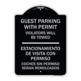 Guest Parking with Permit Violators Will Be Towed - Estacionamento De Visita Con Permiso Coches Sin Permiso Seran Remolcados