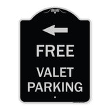 Free Valet Parking with Left Arrow