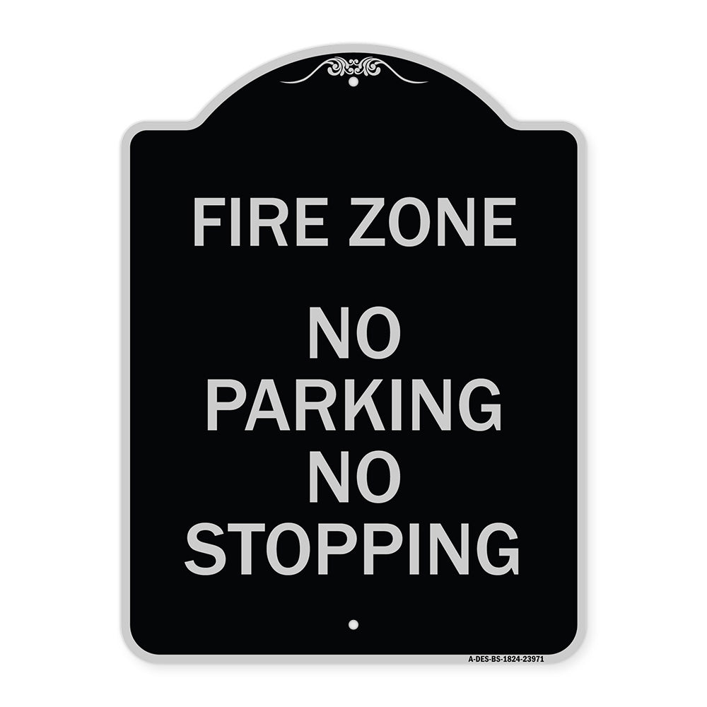 Fire Zone No Parking No Stopping