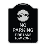 Fire Lane Tow Zone with Graphic