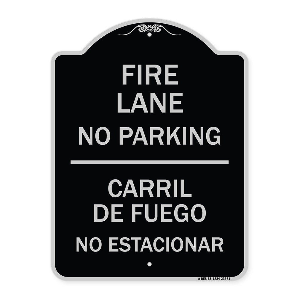 Fire Lane No Parking - Carril De Fuege No Esta Conar
