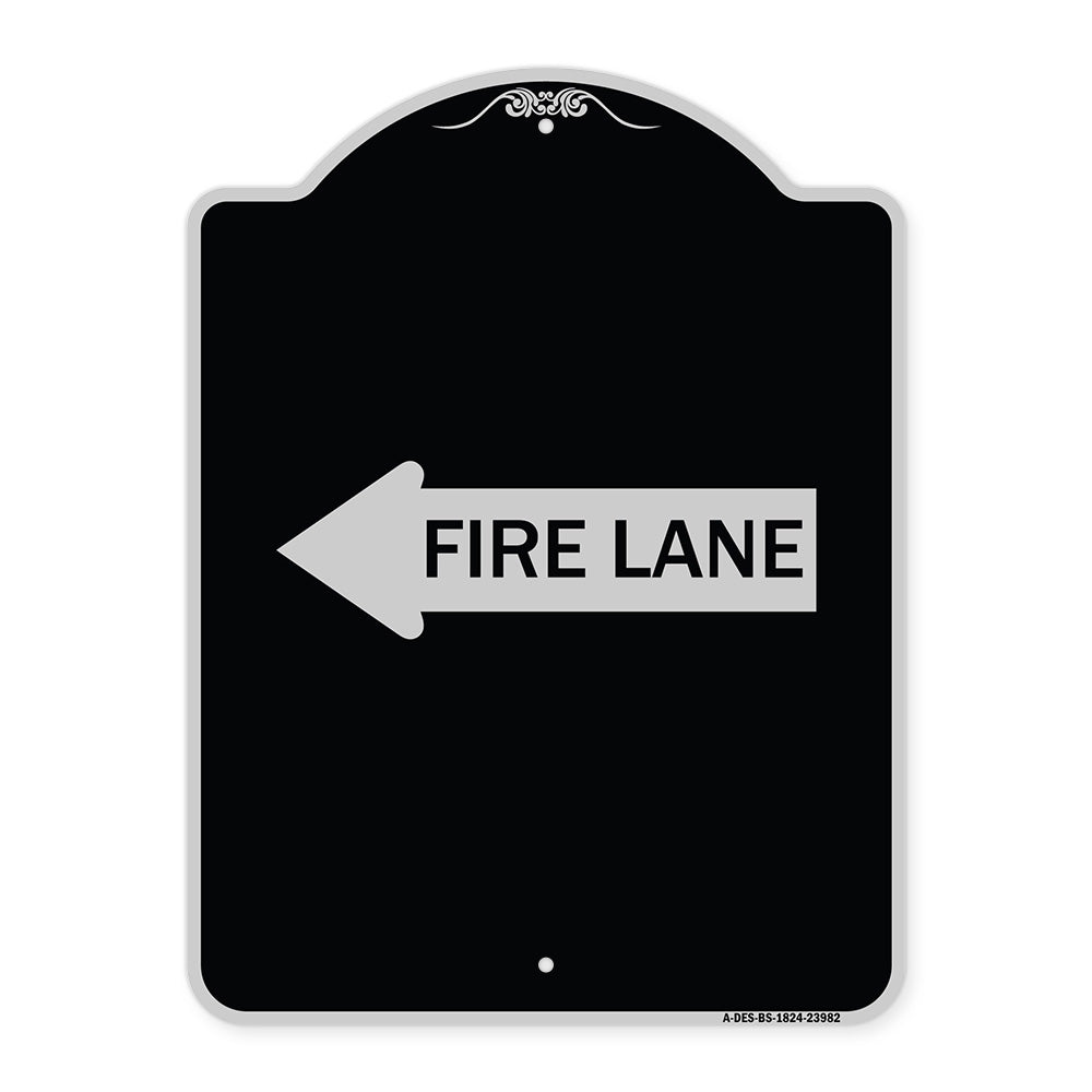 Fire Lane Left Arrow