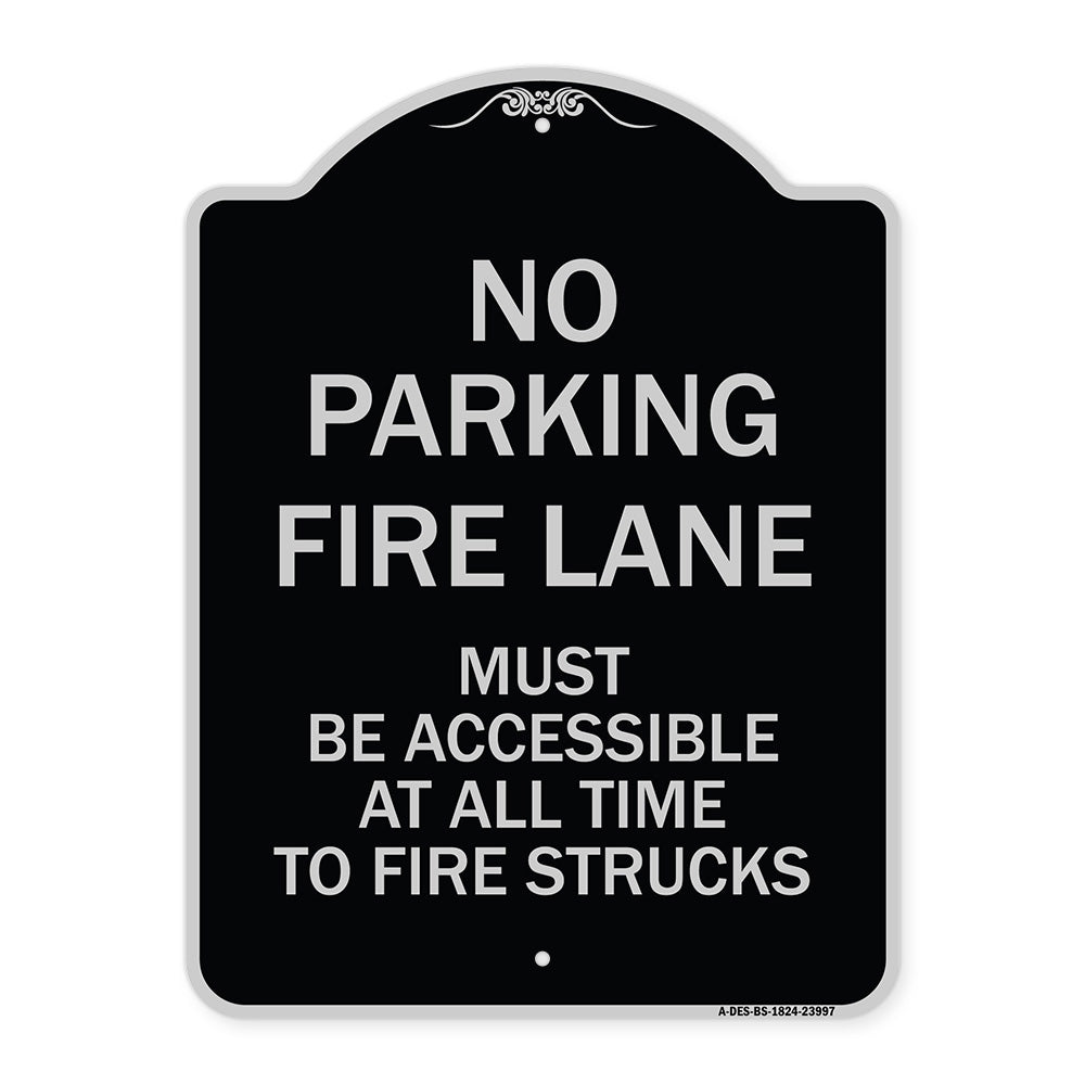 Fire Lane Must Be Accessible at All Time to Fire Trucks