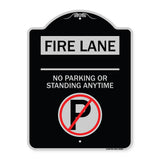 Fire Lane - No Parking or Standing Anytime (With No Parking Symbol)