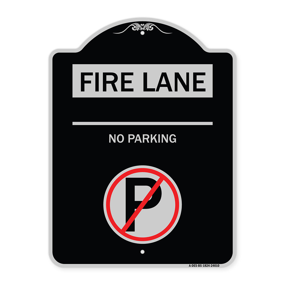 Fire Lane - No Parking (With No Parking Symbol)