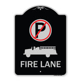 Fire Lane (With No Parking Symbol & Graphic)